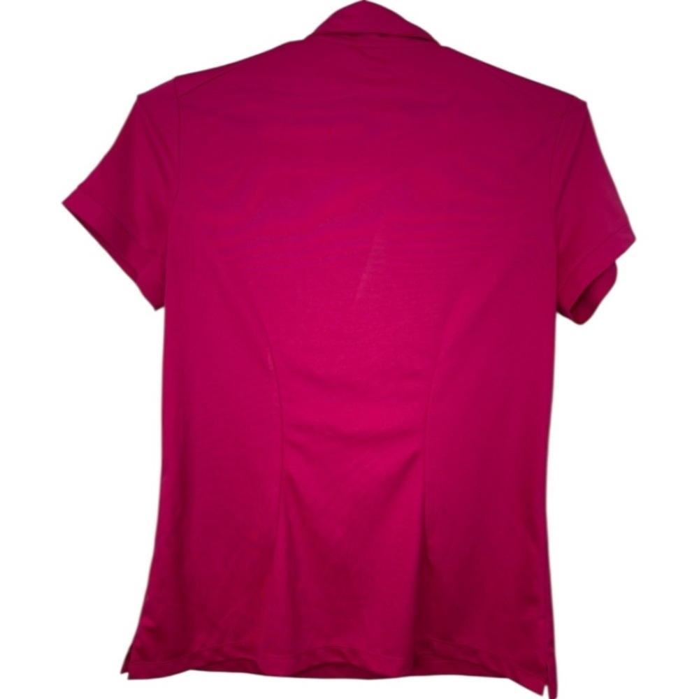 Nike Women's Percussion Texture 1 Golf Pink Polo Shirt - Picture 9 of 11